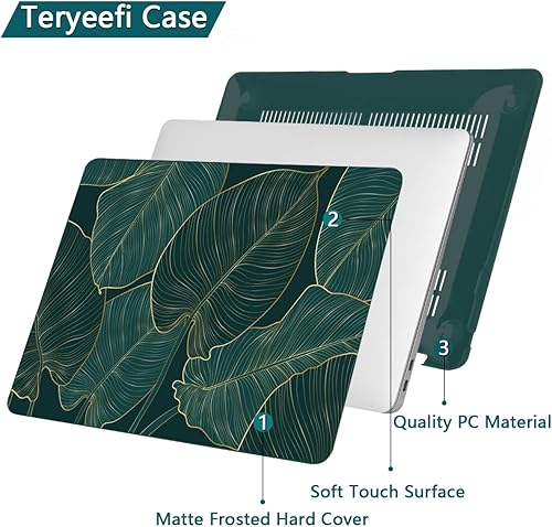 Miniatura 5 de Teryeefi for MacBook Pro 13 inch Case M2 M1 2022 2020 2019-2016 Model A2338 A2289 A2251 A2159 A1989 A1706 with Touch Bar, Hard Shell Case & Keyboard