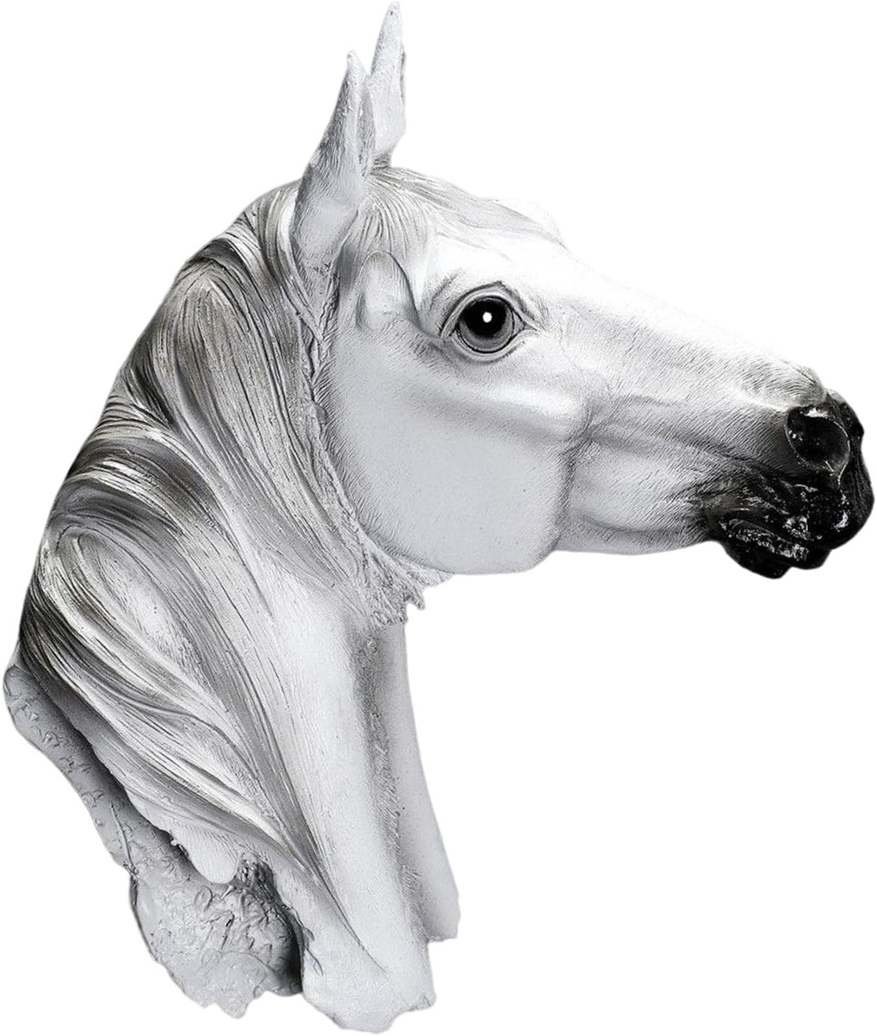 Wall Mount Animal Head Statue Resin Wall Sculpture Statue Office Bar Furniture Home 3D Effect Decorations (Tiger 20cmx23cmx9cm)