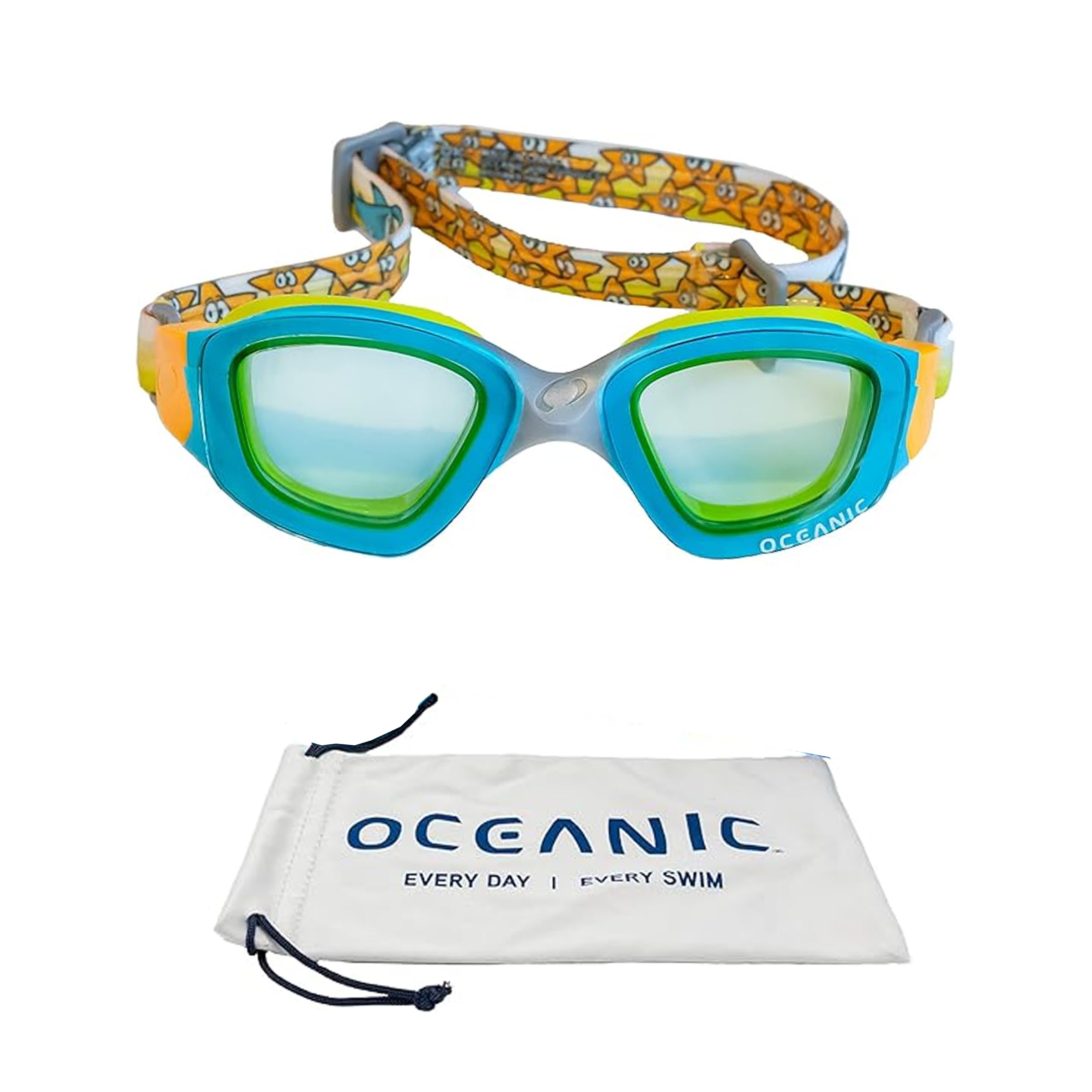 Oceanic Kids Goggles and Swim Mask, Comfortable Fit, Anti-Fog, Ages 3-10