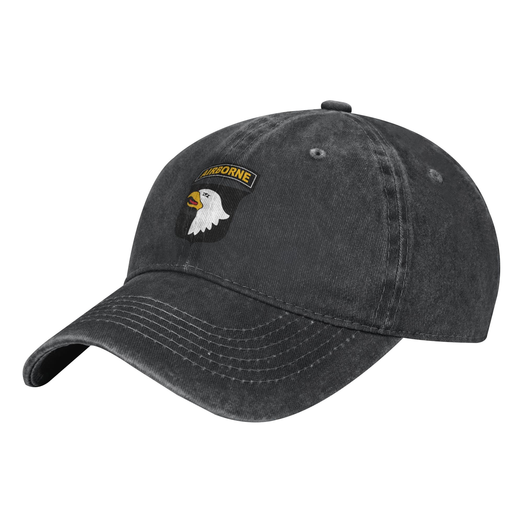 YINGD Cowboy Baseball Cap 101st Airborne Division Unisex Hip-Hop Cap Breathable Sun Hats for Men Women Peaked Cap