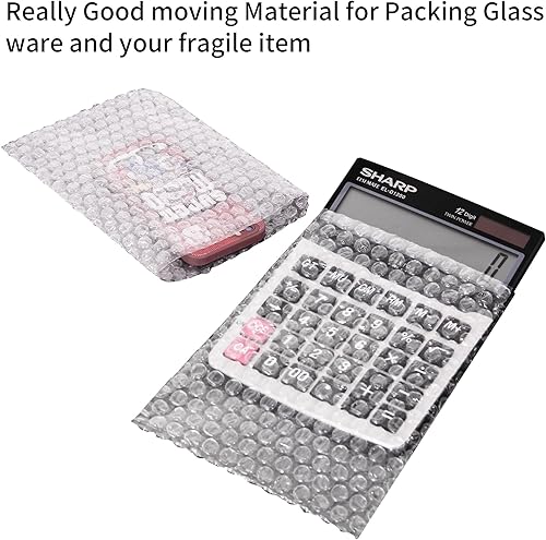 Miniatura 3 de Bolsas transparentes de burbujas de 6 x 8 pulgadas, paquete de 50 bolsas de espuma gruesa a prueba de golpes, bolsas de amortiguación de doble