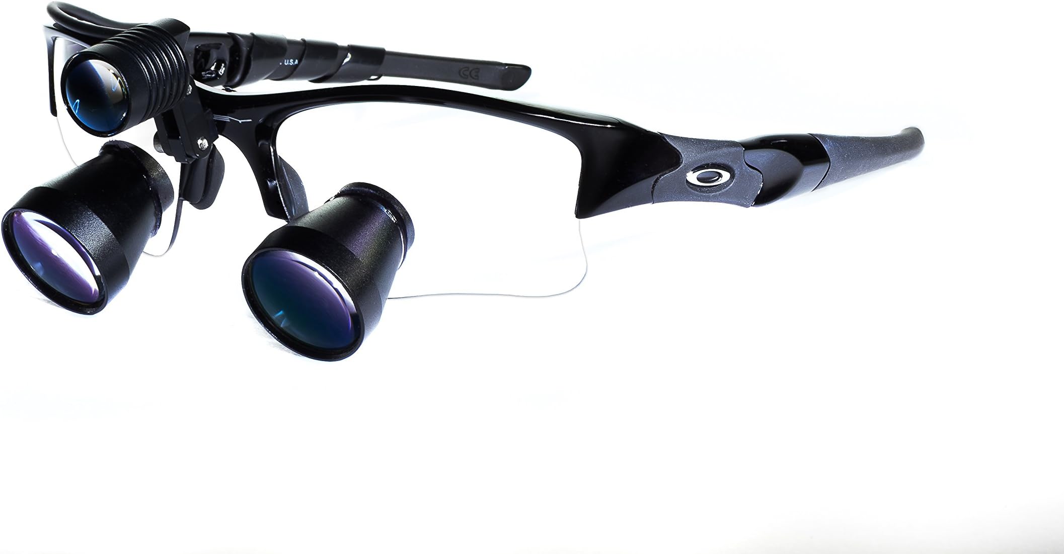 with Oakley Frames 3.0X with LED Headlamp