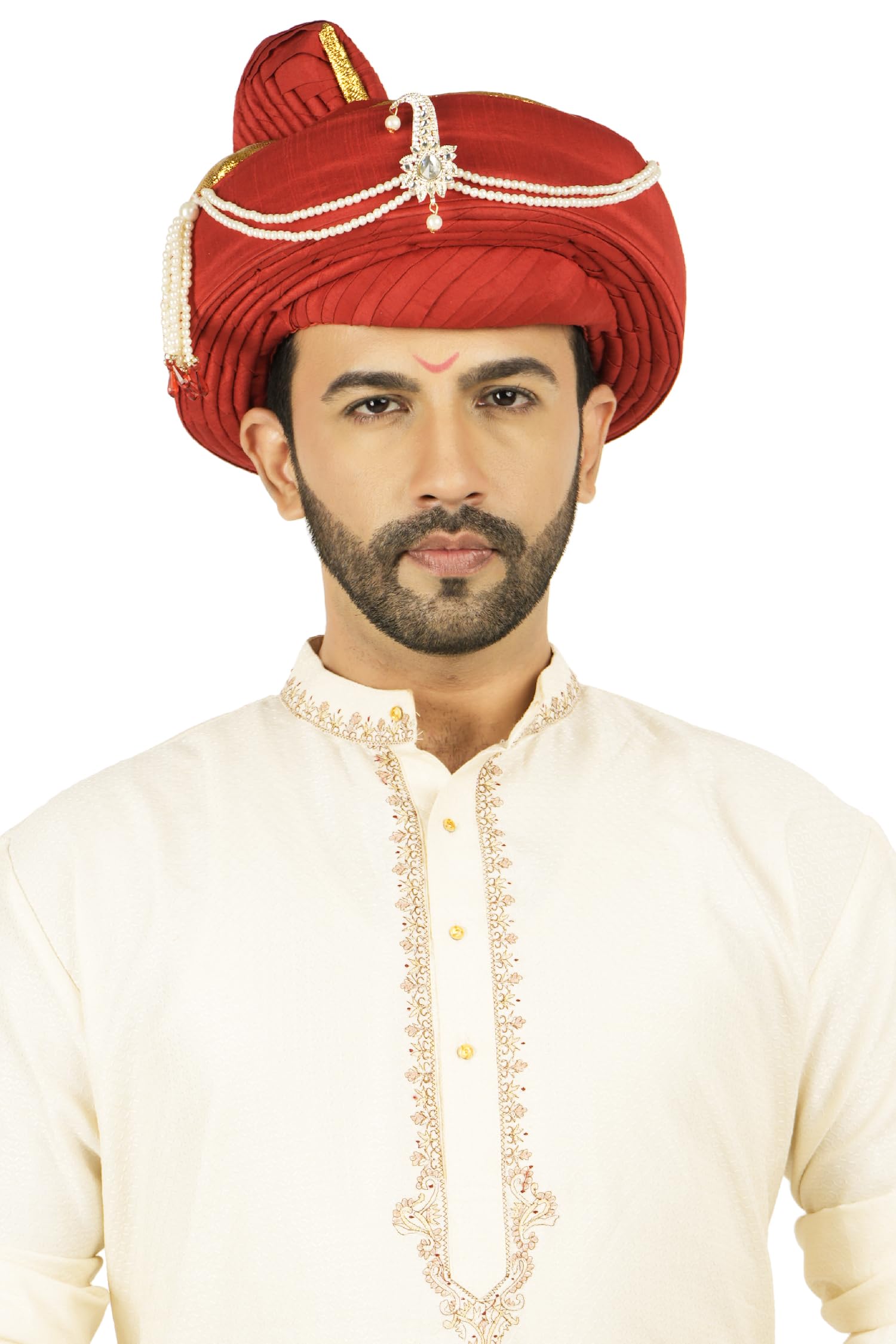 PRIYAKANT SAFAWALA Traditional Handstitch Ready To Wear Red Colour Peshwai Pagdi (Turban/Safa) For Special Maharashtra Wedding And Traditional Function Use It For Man (Free Size) (B0CSZ36QR2) Amazon Price History, Amazon Price Tracker
