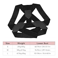 Vista 9 de ViaGasaFamido Back Straightener Posture Corrector, High Elasticity Shaping Posture Corrector Posture Improvement for Back Straightener (M)