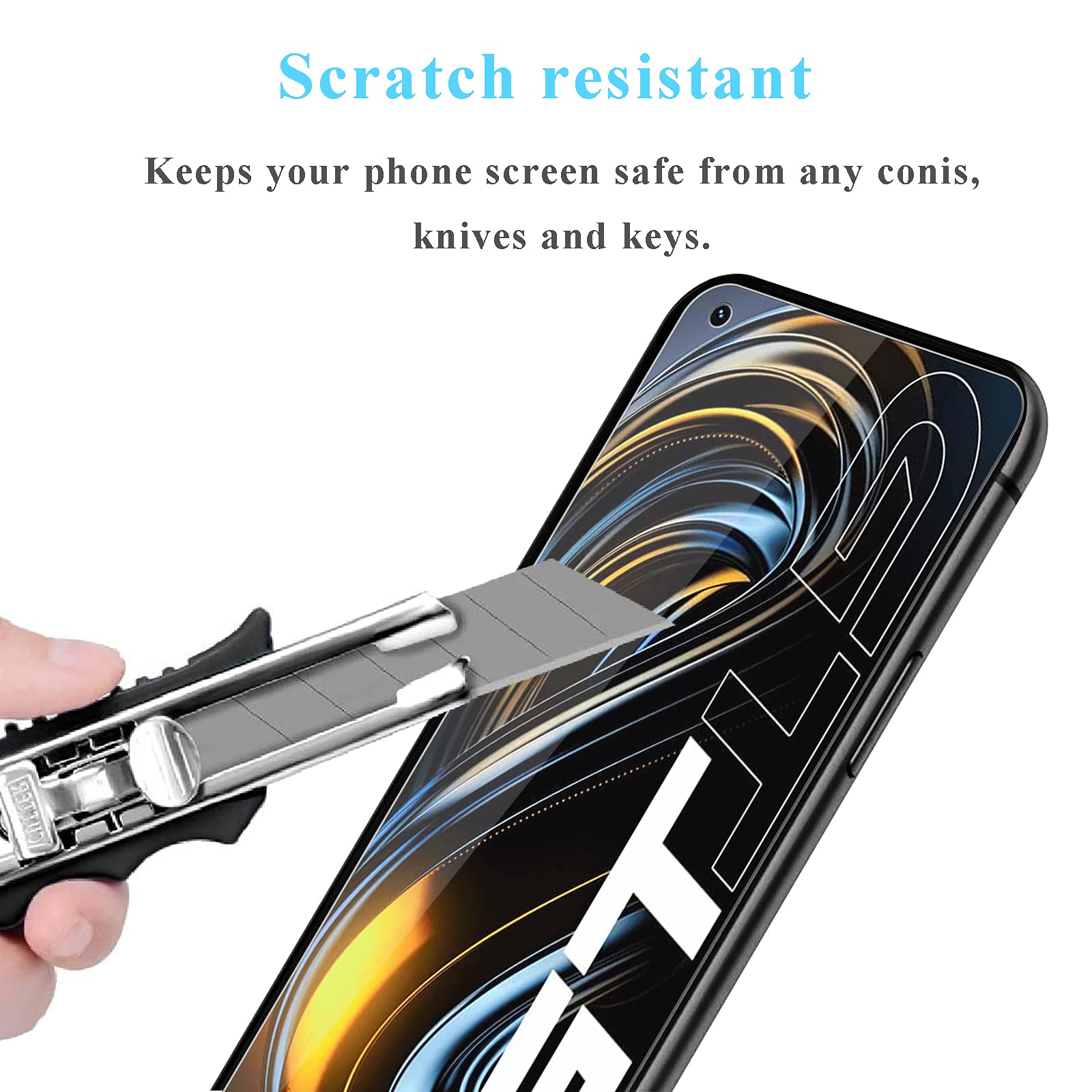 Amazon | Realme GT 5G ガラスフィルム、高光透過率、3D Touch、指紋