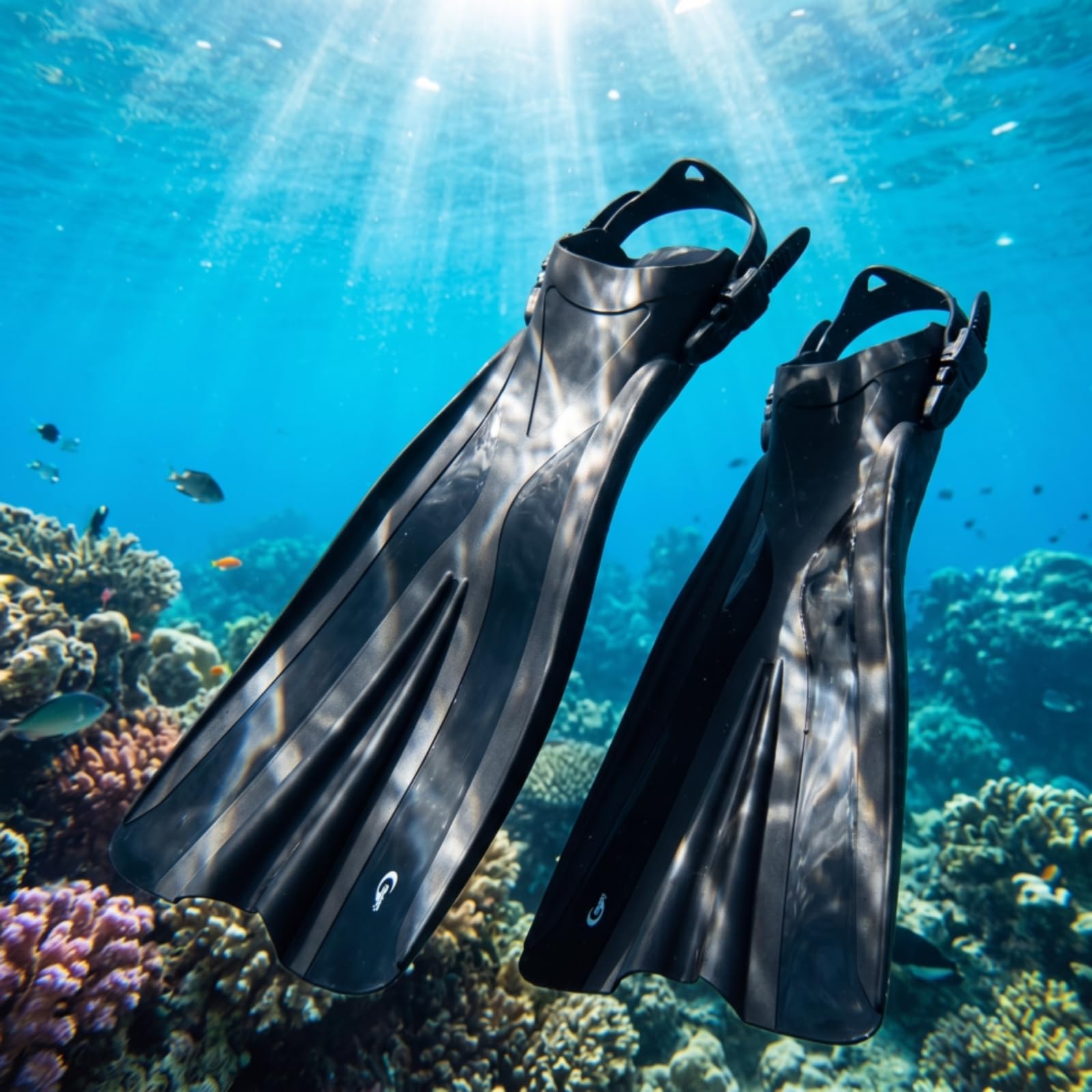 predolo Aletas Talón Abierto Hidrodinámicas Aletas Largas con Correa Table Flexibles para Bañistas, Buceo
