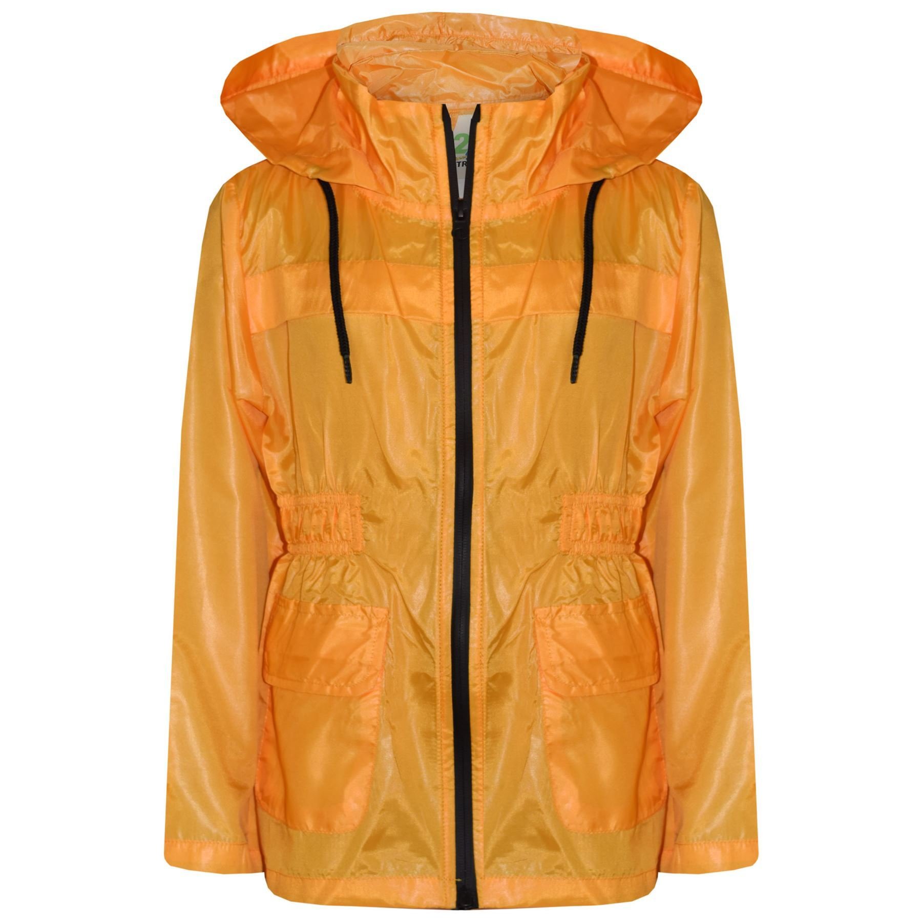 A2Z 4 Kids Raincoat Jackets Windbreaker Waterproof Parka Shower - Raincoat Jacket 448 Mustard 9-10