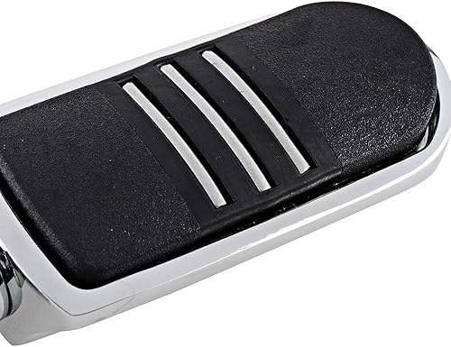 Miniatura 4 de Astra Depot Estriberas cromadas izquierda derecha con reposapiés Streamliner compatible con protector de motor Harley 1 14" 1.260 in