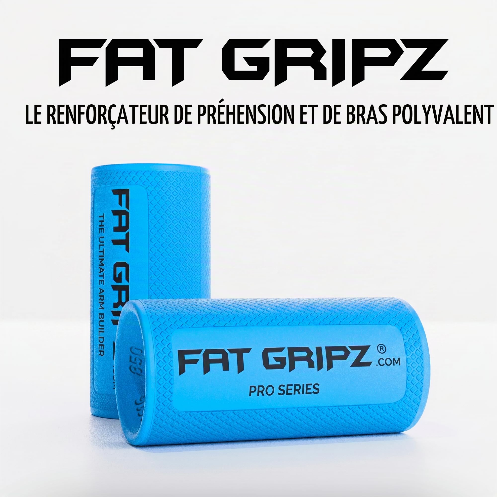 Fat Gripz Pro - La façon prouvée de développer biceps et avant-bras simplement et rapidement (5,7 cm Diamètre)