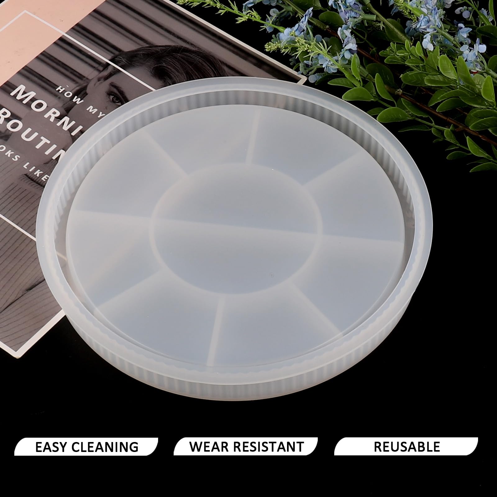 Kreative Silikonformen 2-teilig - Perfekt Für DIY Projekte Mit Epoxidharz & Beton