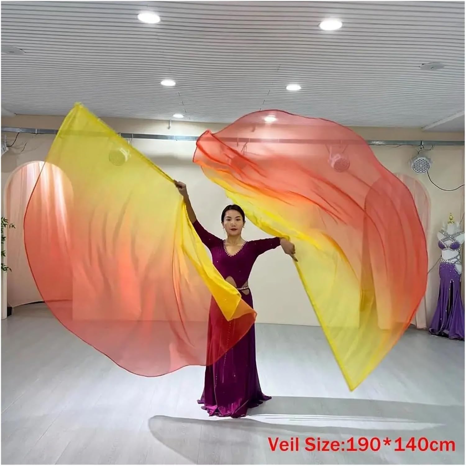Belly Dance Accessories Props Colorful Scarves Flag With Telescopic Sticks Bellydance Suitable for belly dancing