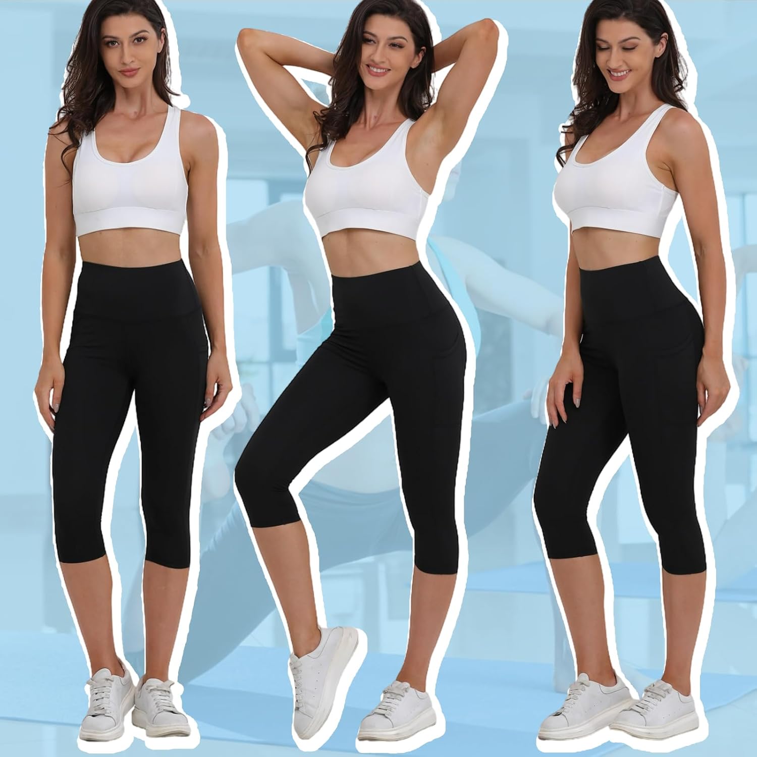 Leggings Merlvida con bolsillos opacos integrados