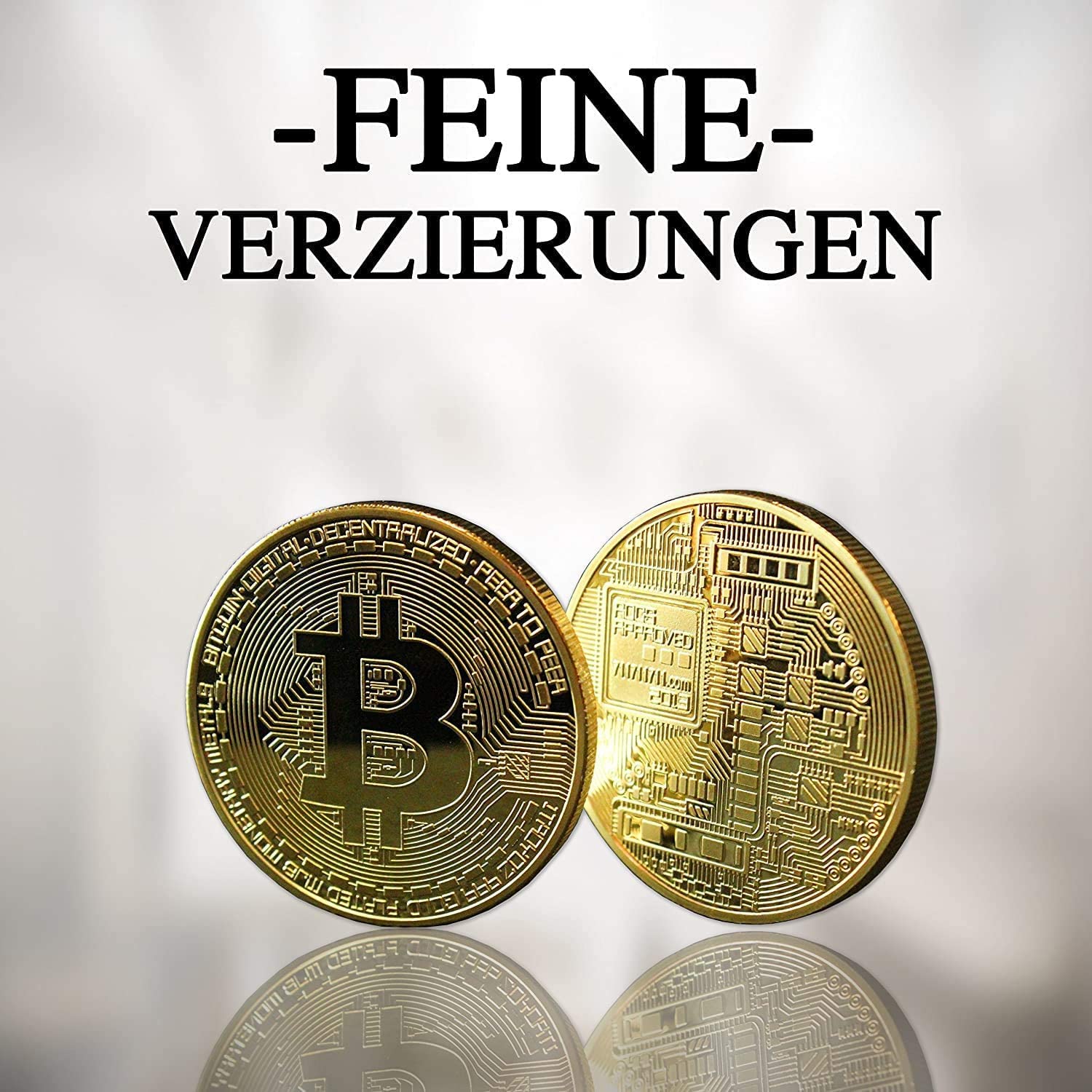 Monete Bitcoin, moneta commemorativa, metallo placcato oro, da collezione, regalo di Natale 3-Pack