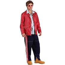 Fight Club Tyler Durden Adult Costume with Jacket, Shirt, Pants, Wig, and Glasses for Halloween - Officially Licensed