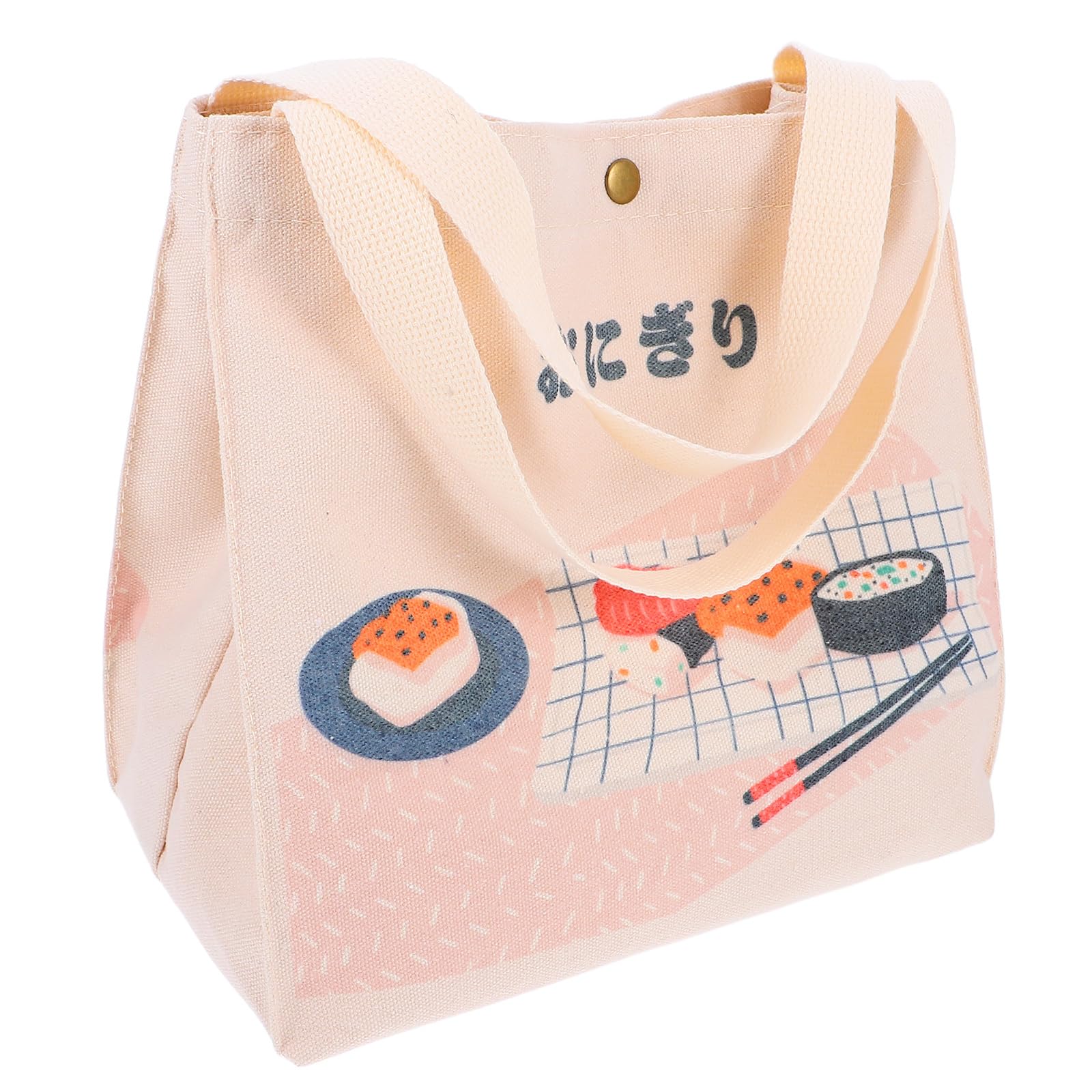 Operitacx 1 Pc D' En Toile Sacs à Main Pour Le Déjeuner Mini Pochette Fourre-tout Pour Le Déjeuner Joli à Lunch à Lunch Pour Hommes Bento Riz Chaud Voyage Portable