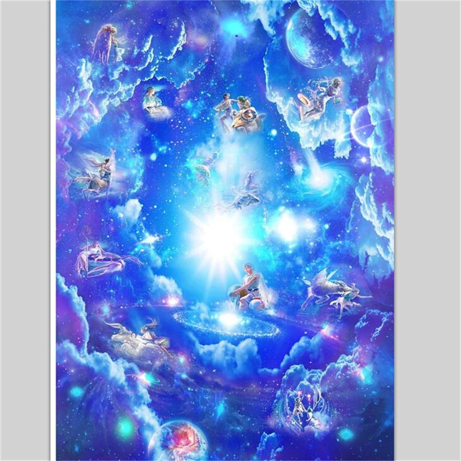 Custom Starry Sky Wallpaper Cosmic Star Sea Removable Wall Mural Large Wallpaper for Living Room Bedroom Wall Mural 78"（W） x 39"（H）