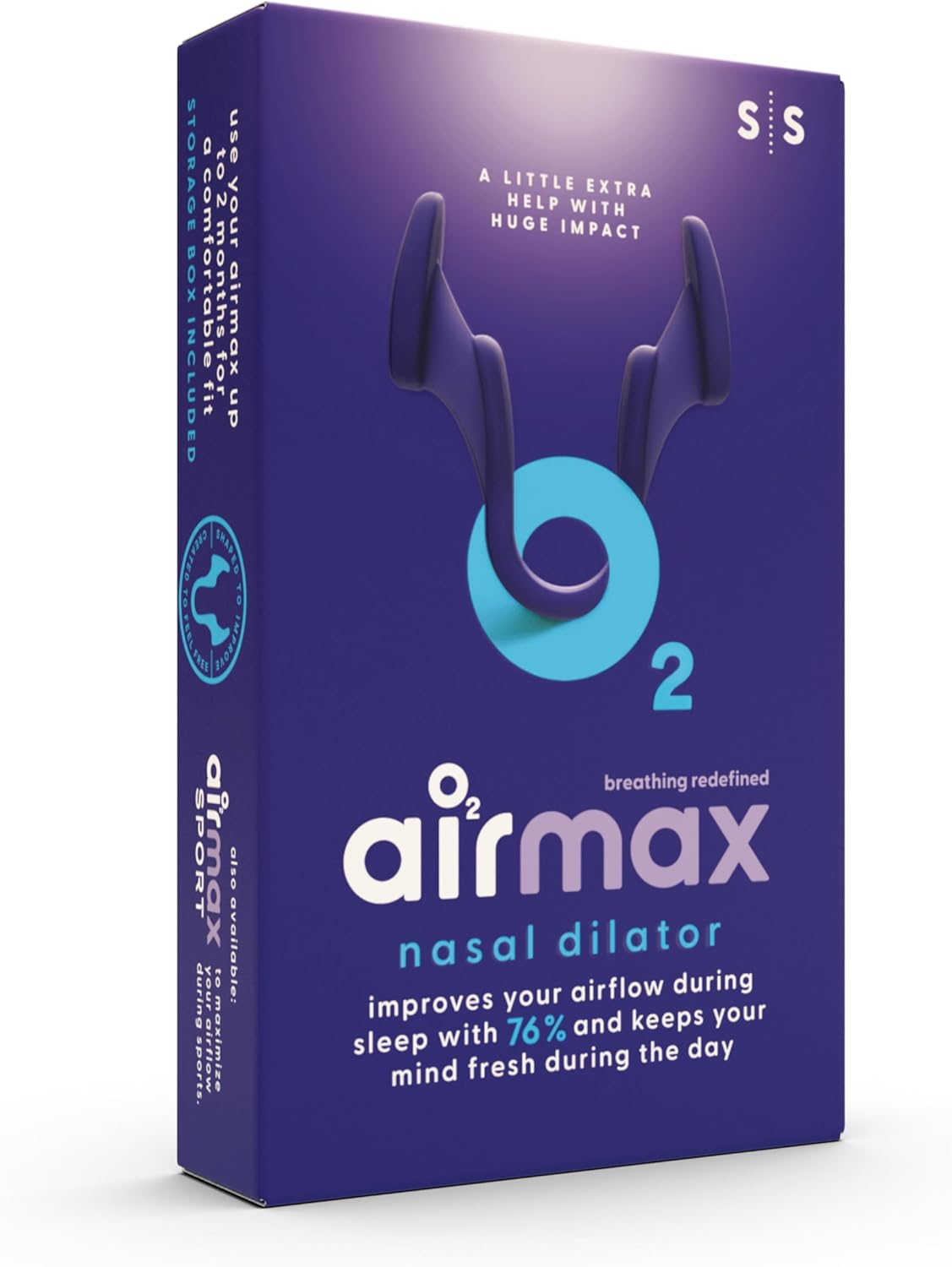 Airmax® Anti snoring nasal dilator 2 Pack small size Breathe