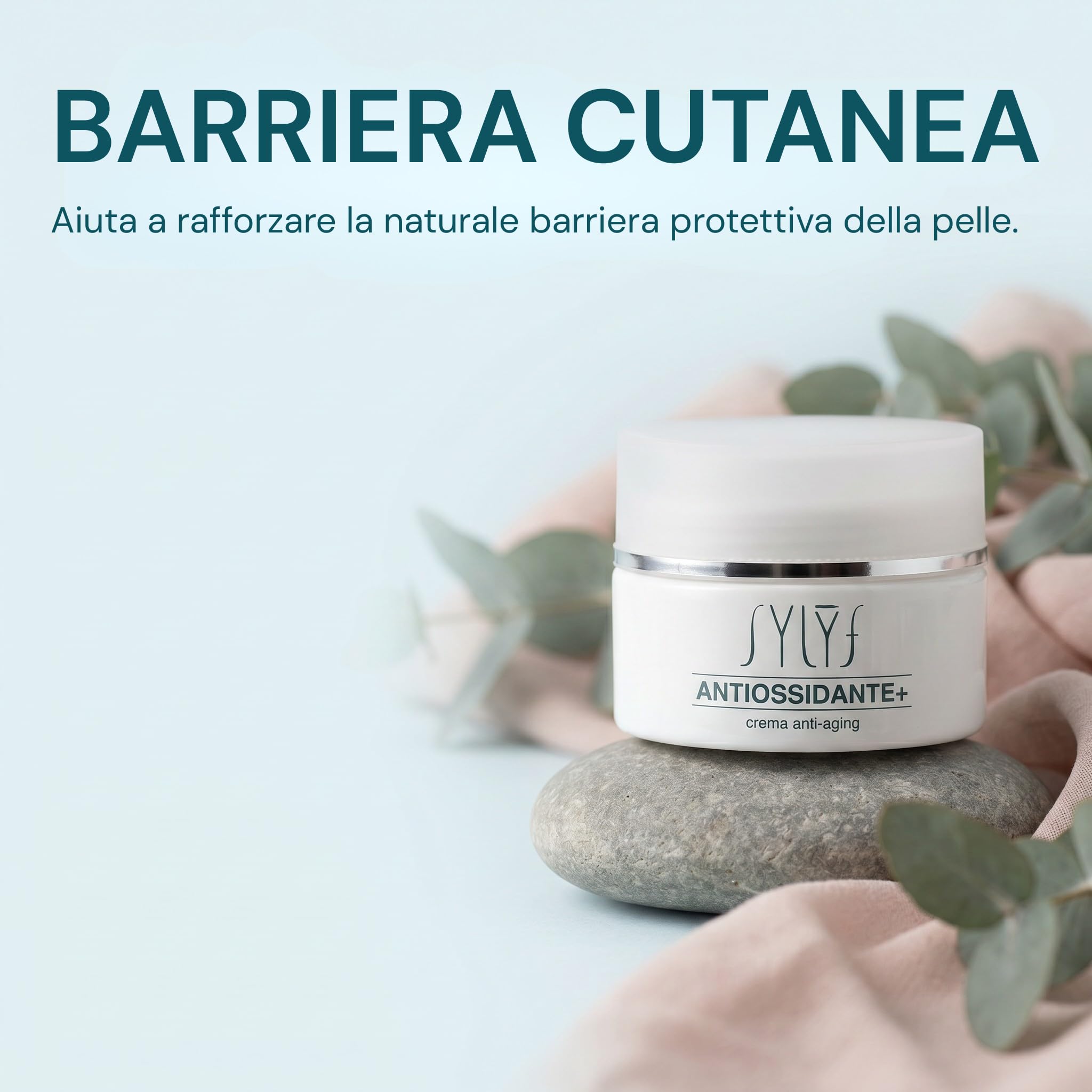 SYLYF Crema Antiossidante+ Crema Viso 24H | Idratante e Antiossidante | Pelle Idratata e Protetta | Base Make-Up | Tutti i Tipi di Pelle | 40 ml