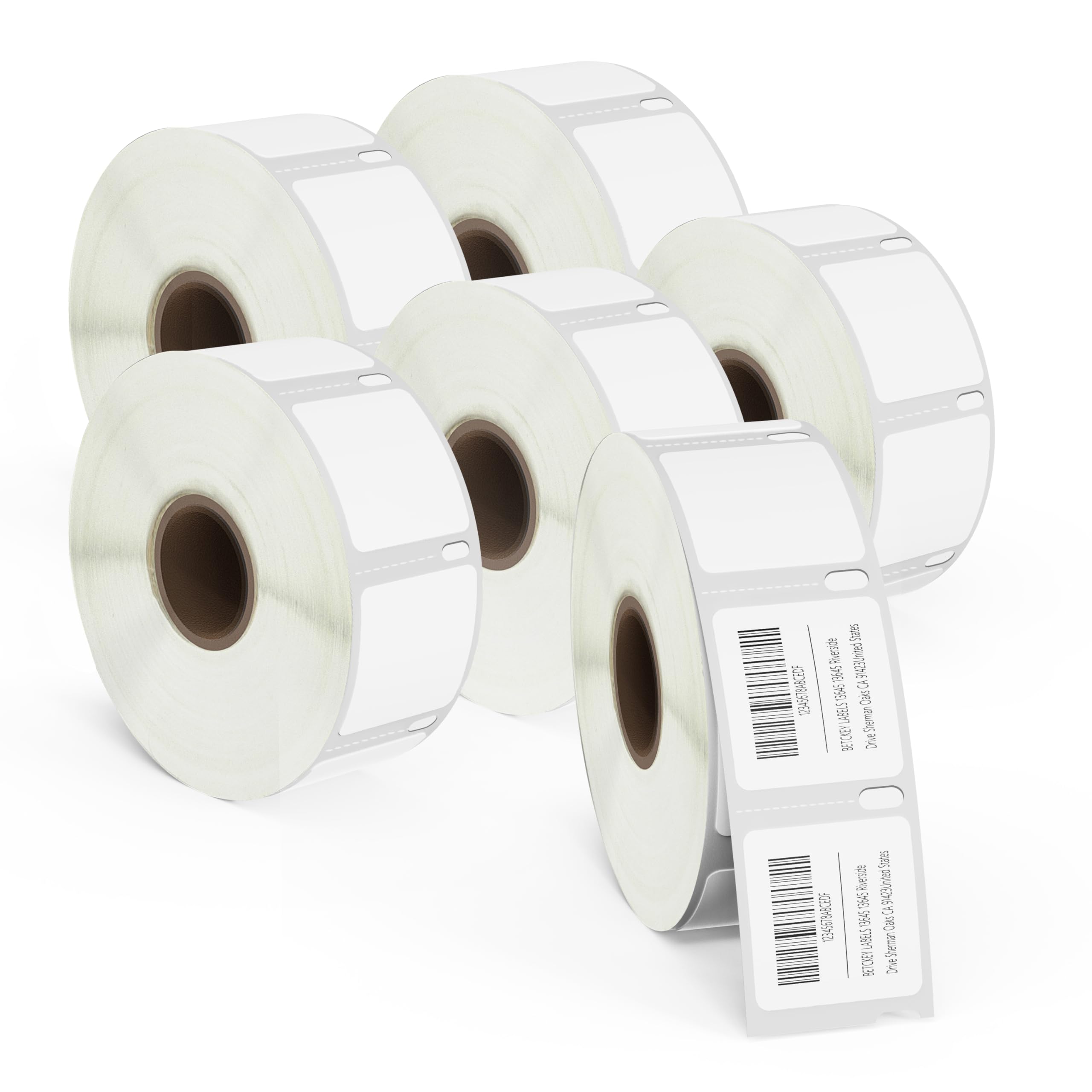 BETCKEY S0929120 Glossy Easy Off Labels, 25mm x 25mm, 6 Rolls