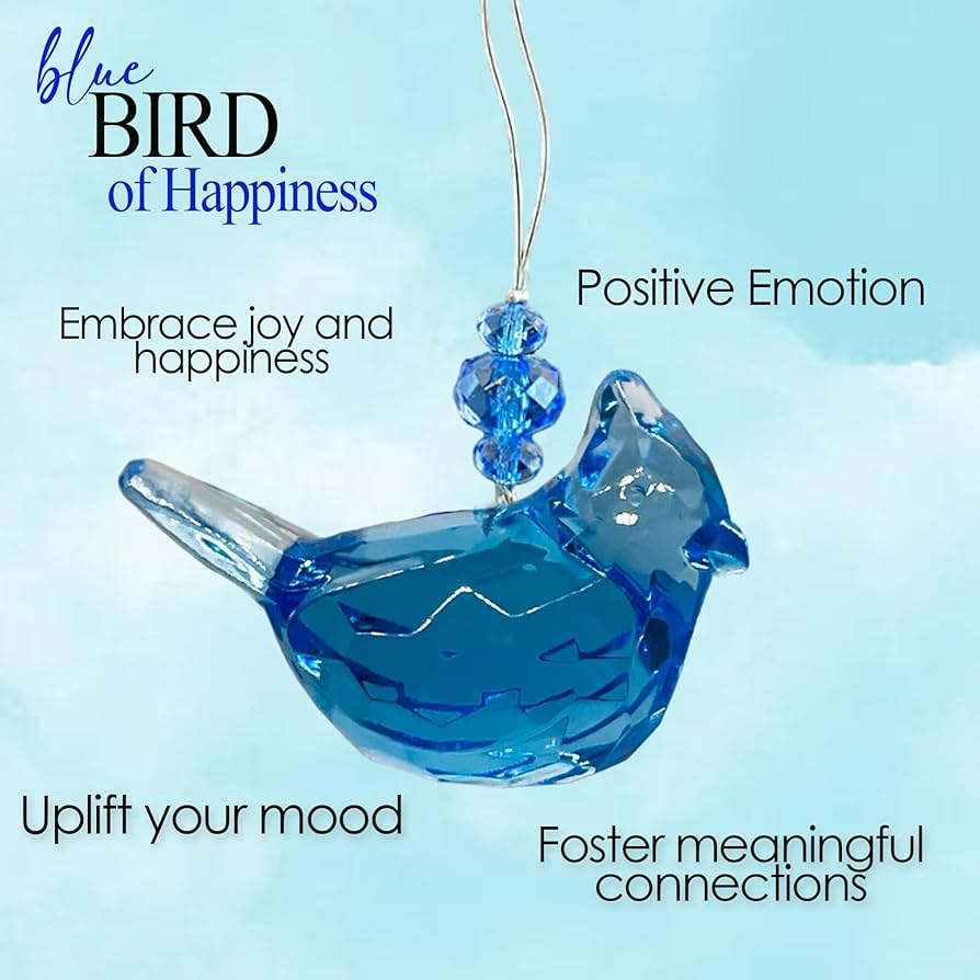 ガラスの青い鳥　２羽のペア　bluebird of hapiness ガラスの青い鳥 2羽のペア bluebird of hapiness ガラスの青い鳥 2