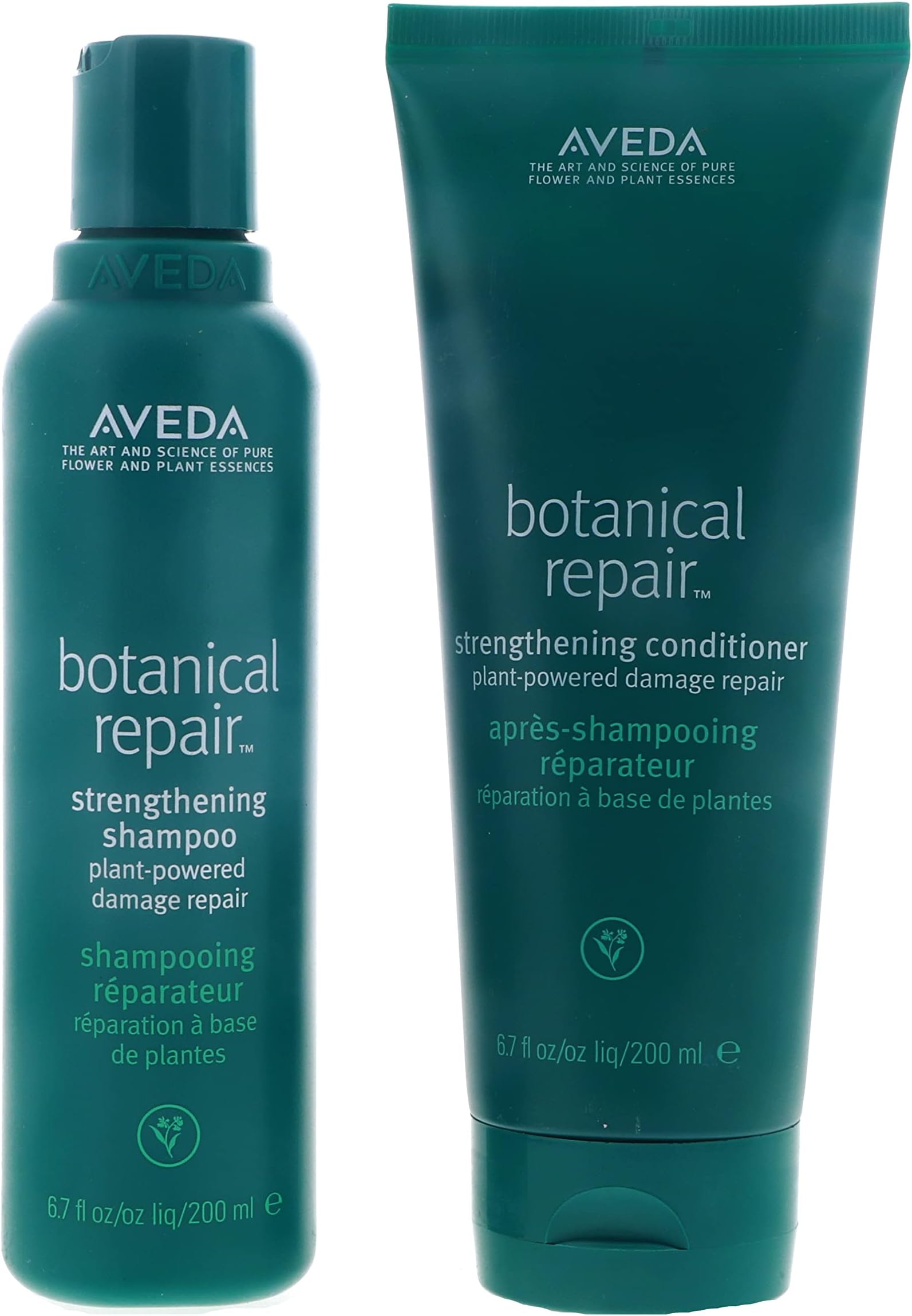 Hair Therapy Aveda Botanical Repair Strengthening Shampoo and Conditioner 6.7oz Duo Plant Powered Damage Repair