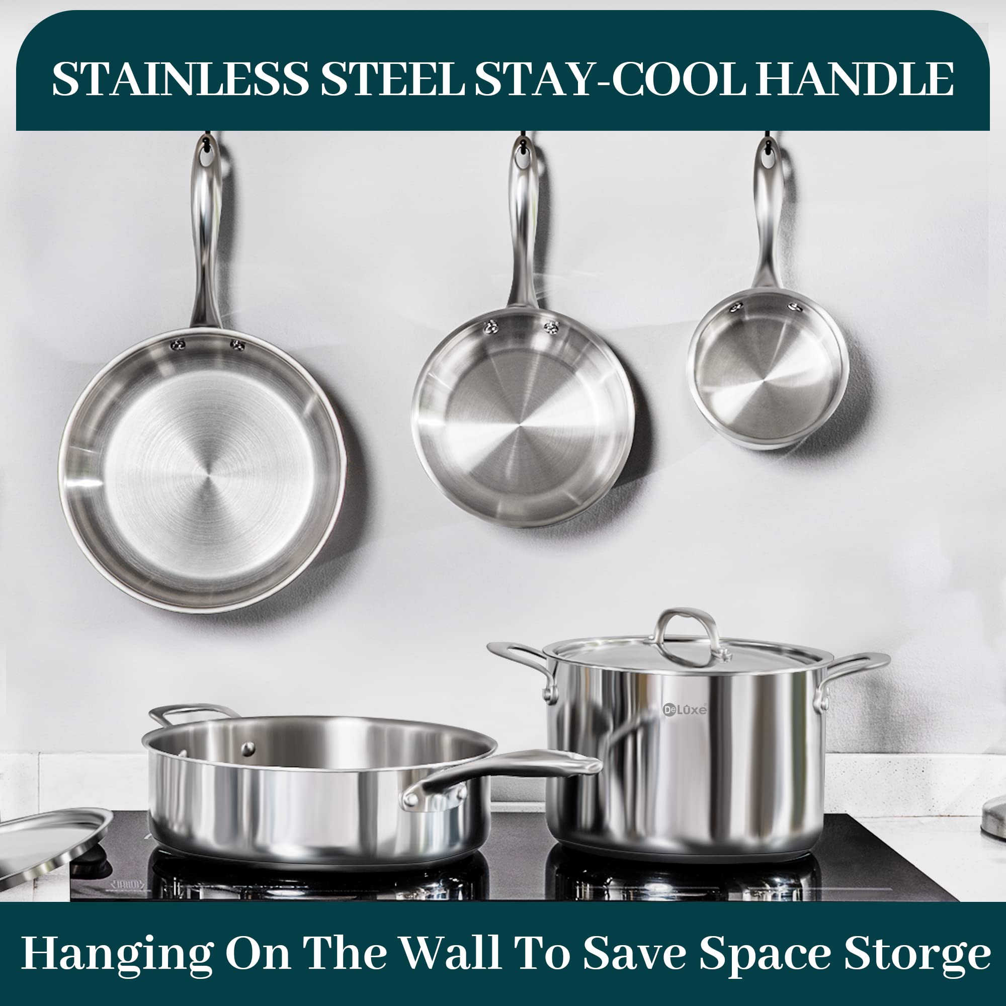 低価格の lakibox28Anolon 11Piece Steel Hard Aluminum Cookware Set