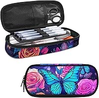 Vista 30 de Estuche para lápices con estampado de huellas de perro, bolsa de lápices de gran capacidad, estuche para lápices, estuche de almacenamiento