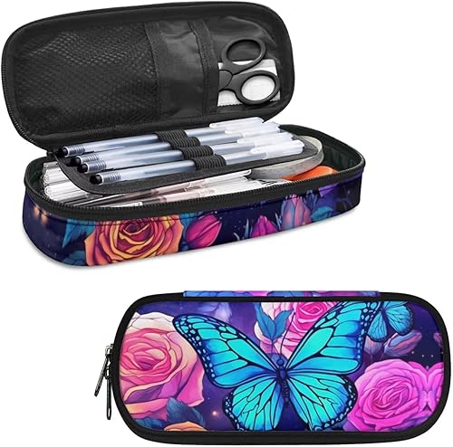 Miniatura 30 de Estuche para lápices con estampado de huellas de perro, bolsa de lápices de gran capacidad, estuche para lápices, estuche de almacenamiento