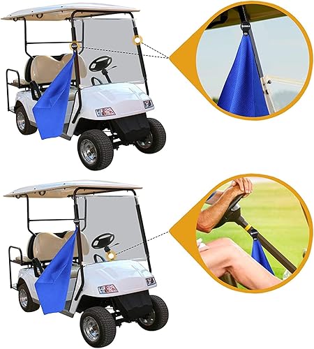 Miniatura 7 de ZOEA Toalla magnética, clip magnético para toalla de golf, tela de microfibra con patrón de gofre, imán de fuerza industrial para un fuerte agarre a