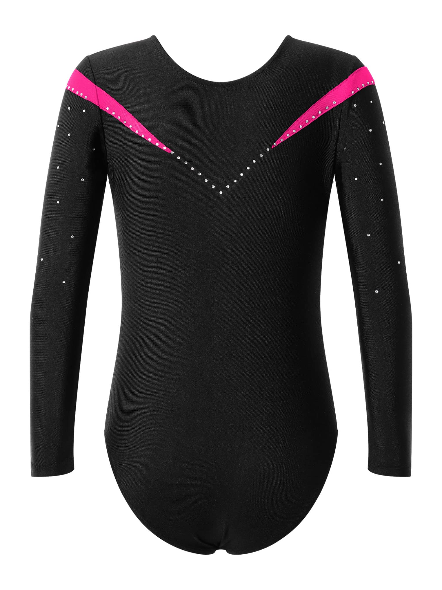 Kaerm Ragazze Ginnastica Leotards con Canotta e Leggings Balletto Body Danza Classica Ginnastica Artistica Maniche Lunghe Jumpsuit Sportiva da Allenamento Tutina Dancewear