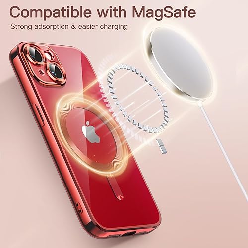 Miniatura 5 de JETech Funda transparente suave para iPhone 13 de 6.1 pulgadas, protección completa para lente de cámara, compatible con carga inalámbrica MagSafe,