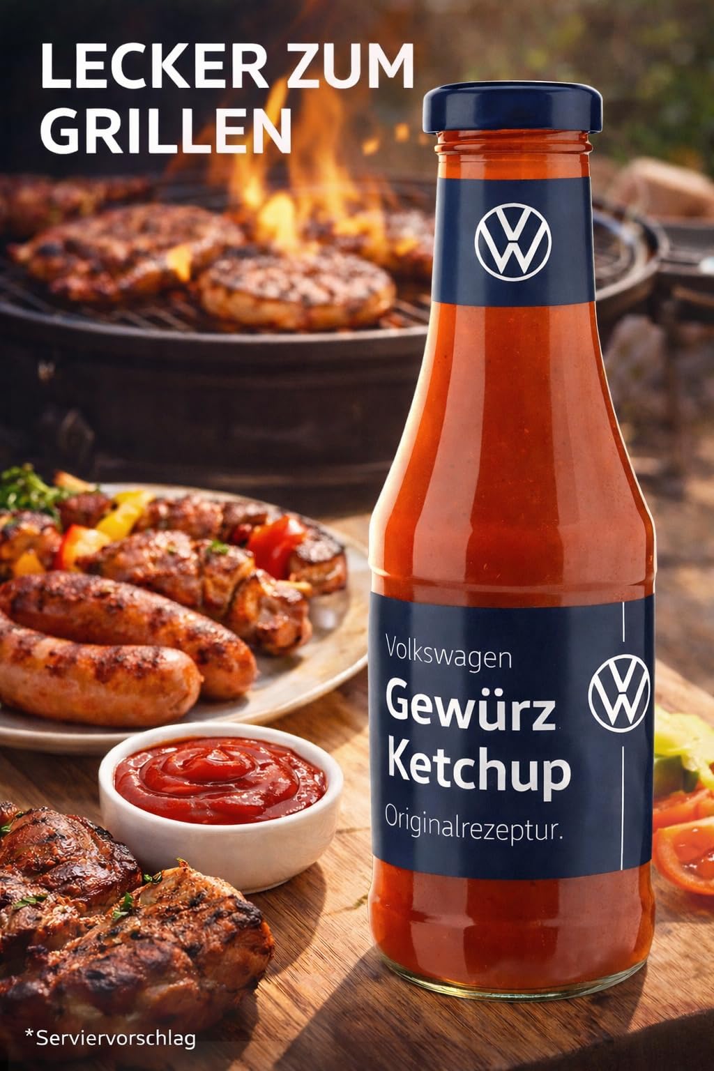 VW Gewürz Ketchup 500ml Flasche, 12er SET