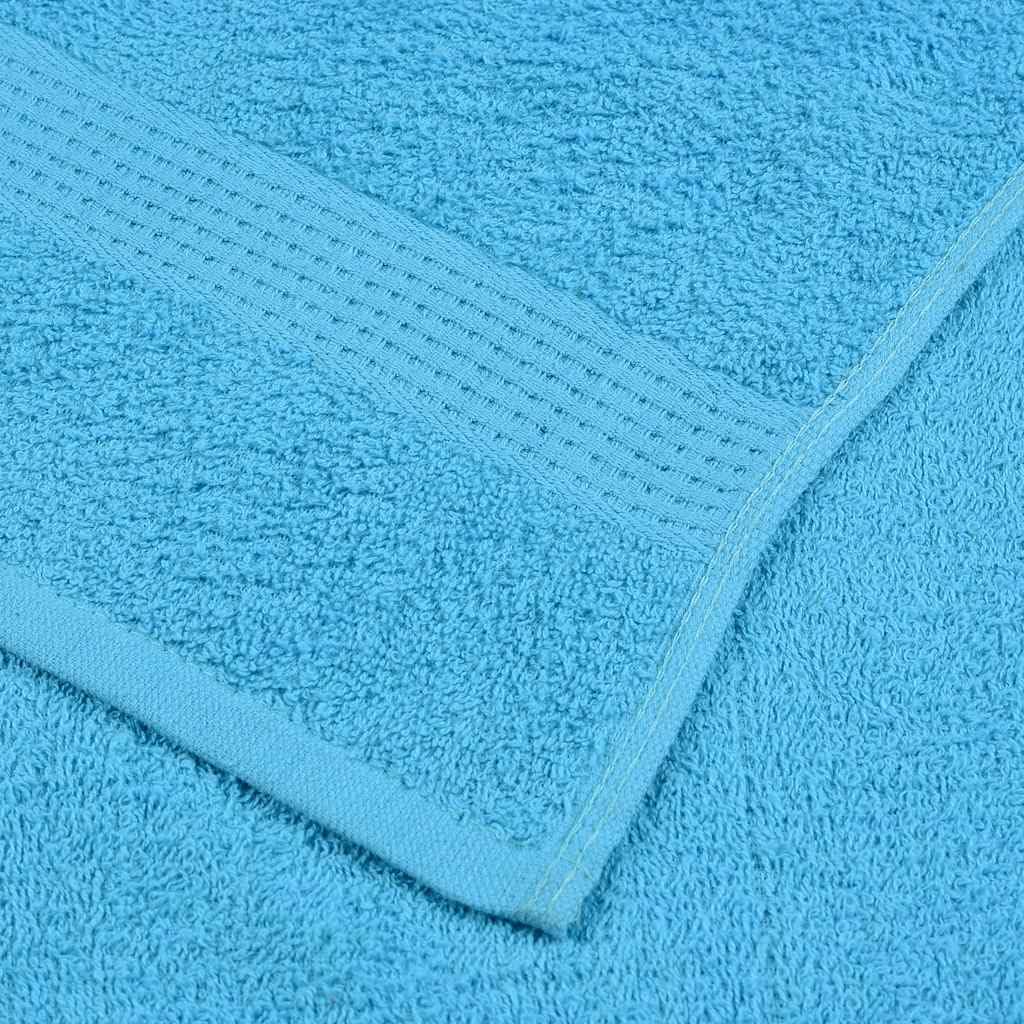 Gästetücher FROGN 2 Stück Türkis 30x50 cm 360 g/m² Baumwolle Oeko-TEX Standard 100 saugfähig mit Schlaufe, maschinenwaschbar für Bad, Küche, Sauna, Sport und Wellness