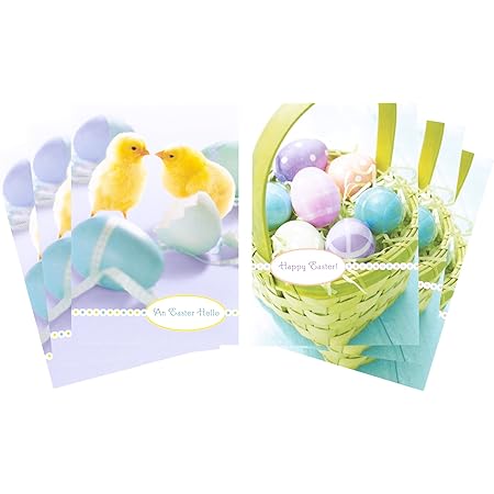 Hallmark Easter Cards Assortment, Chicks and Easter Basket (6 Cards with Envelopes)