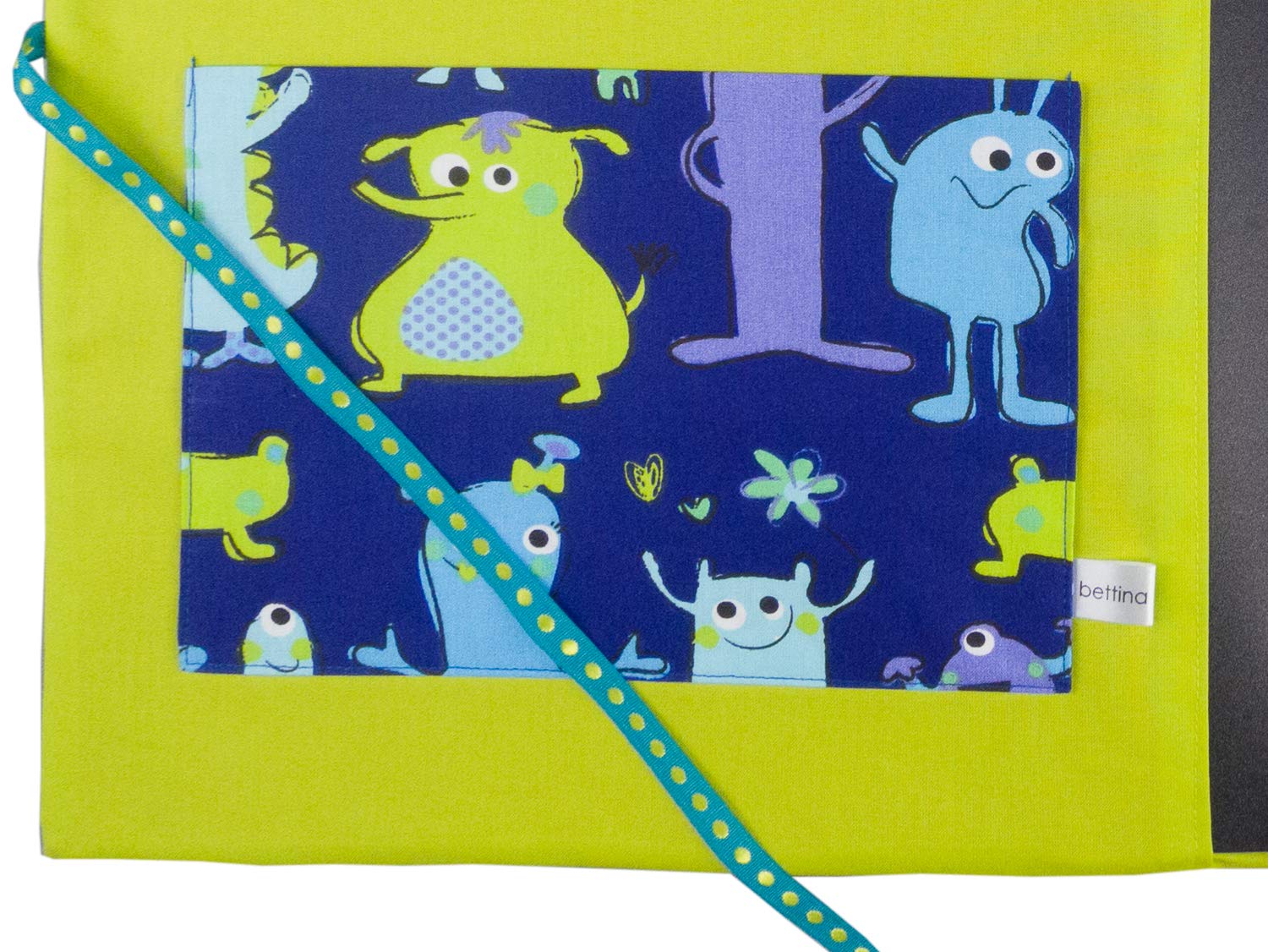bettina bruder - Sammelmappe DIN A3 - innen 30 Sichthüllen - Monster blau grün