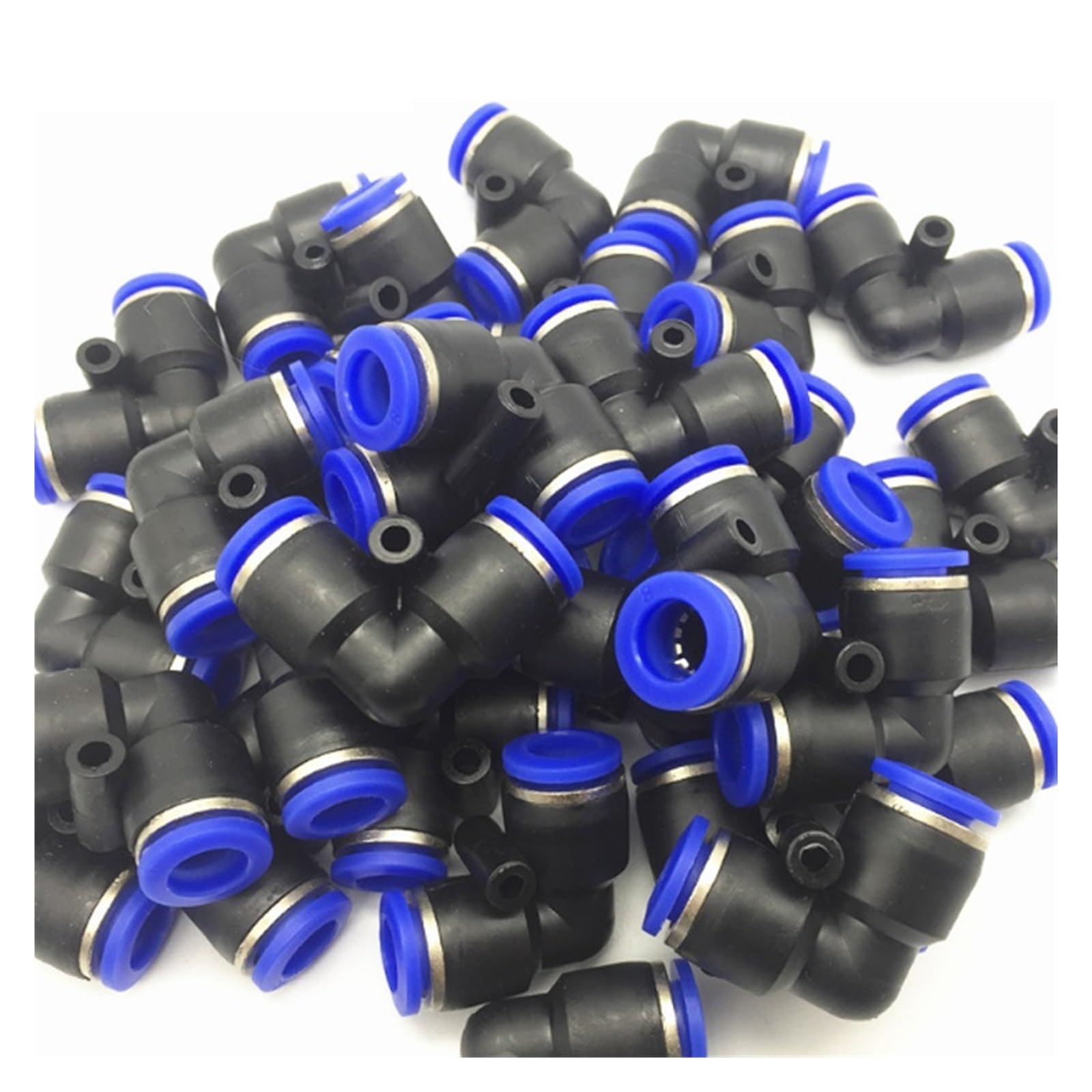 Conectores Neumáticos 100 Uds Accesorios Neumáticos tipo PV manguera de aire acoplamiento rápido 4mm 6mm 8mm 10mm 12mm piezas Push in(8mm)