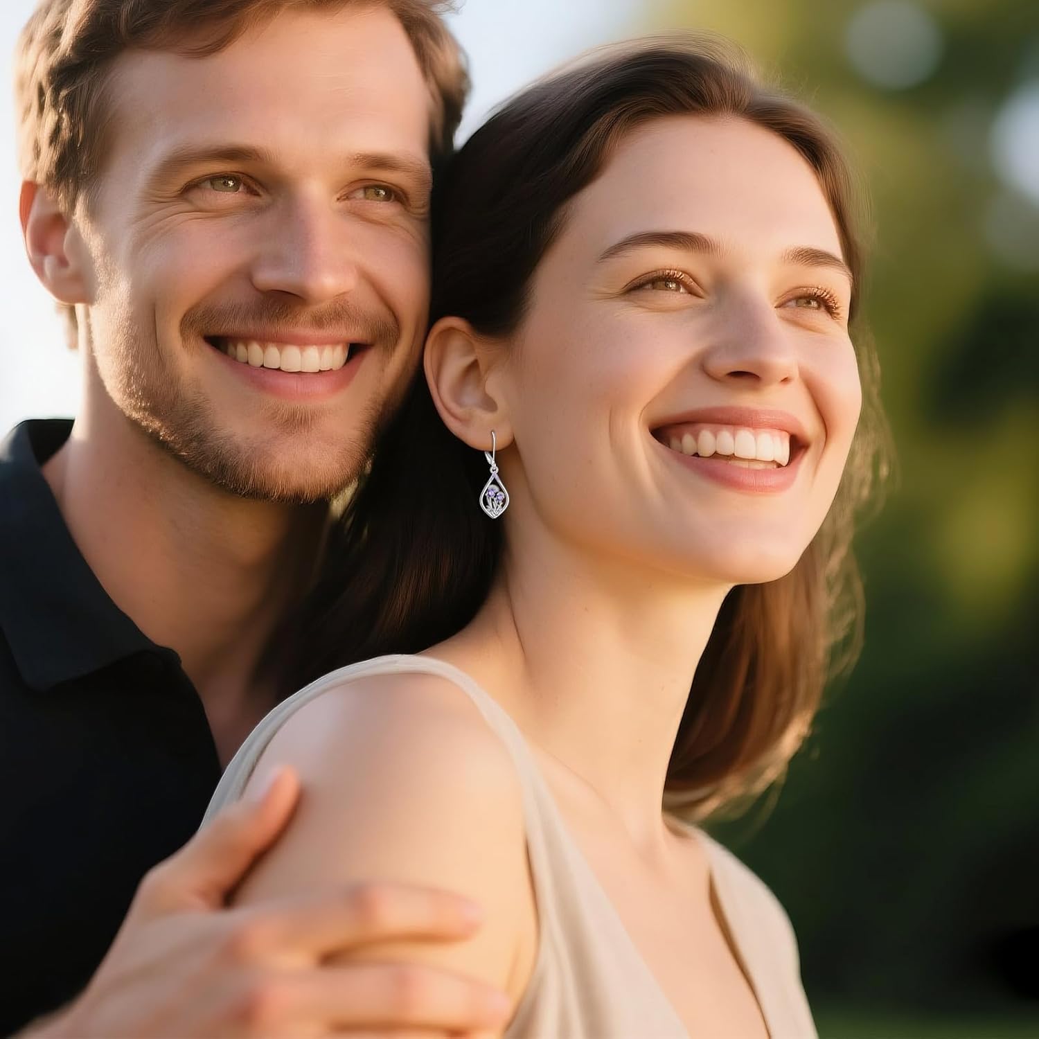 Scottish Thistle Earrings 925 Sterling Silver Scottish Thistle Dangle Earring Jewelry Gifts for Women - Image 5