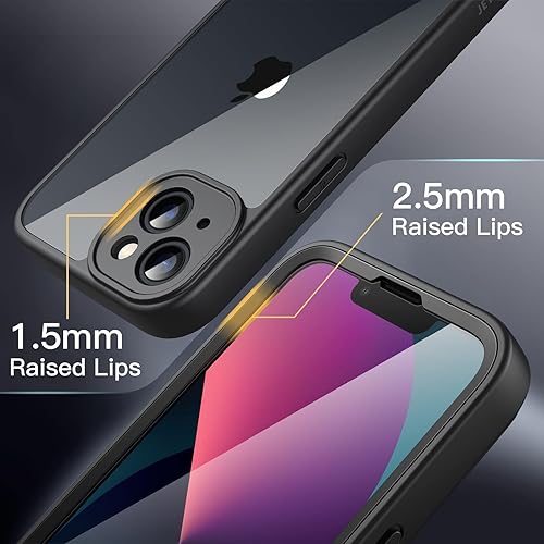 Miniatura 5 de JETech Funda para iPhone 13 de 6.1 pulgadas con protector de pantalla de vidrio templado integrado, protección resistente de cuerpo completo de 360