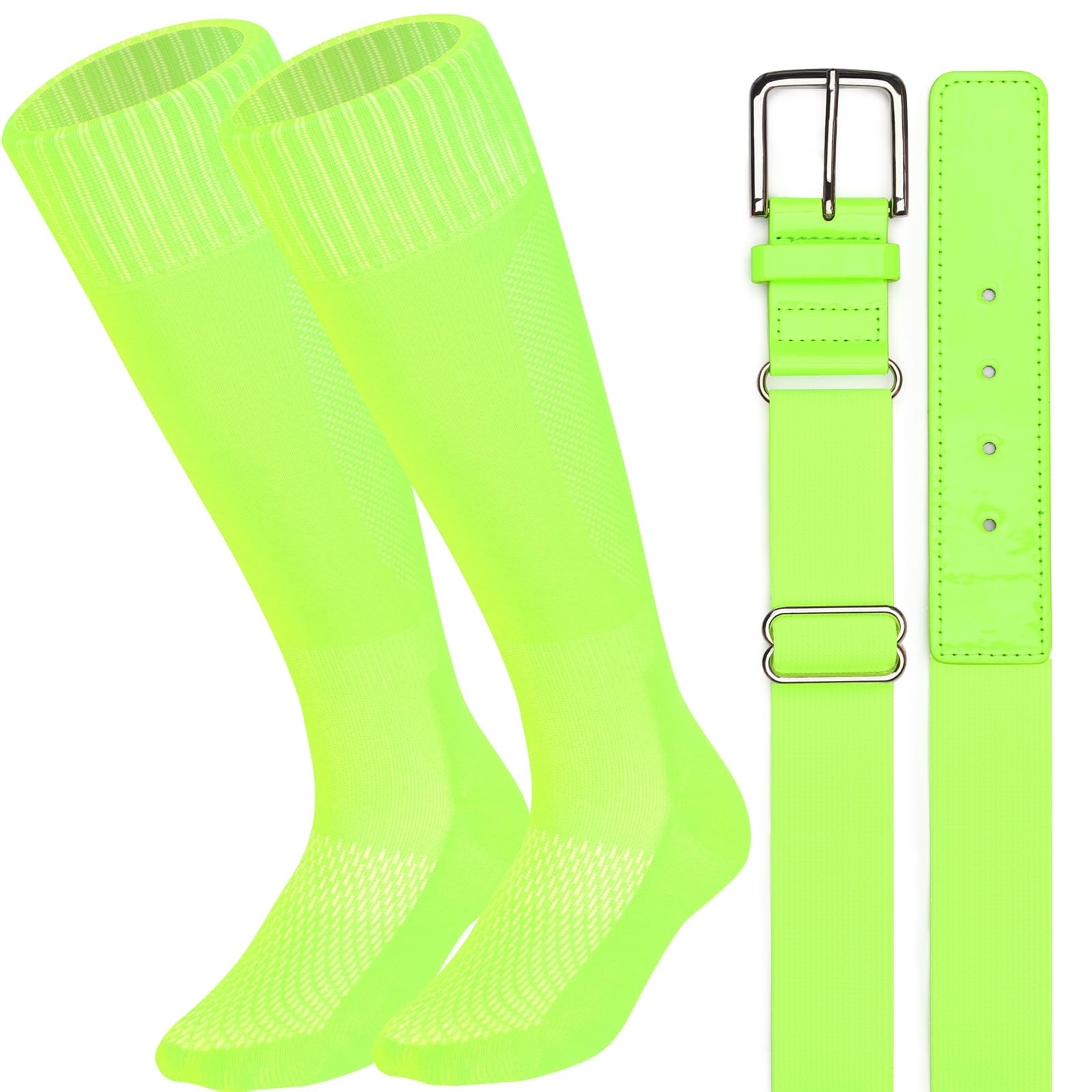 Baseball Socks and Belt Combo for Youth Adult Softball Sock Belt for Boys and Girls