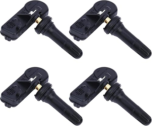 Juego de 4 sensores TPMS de repuesto, compatible con Buick, Cadillac, Chevrolet, GMC, Hummer, Pontiac, Saab, Saturn - Reemplaza 13598772, 974-009,