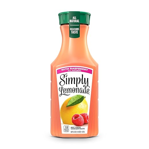 Simply Lemonade with Raspberry All Natural, 52 Fl Oz Bottle