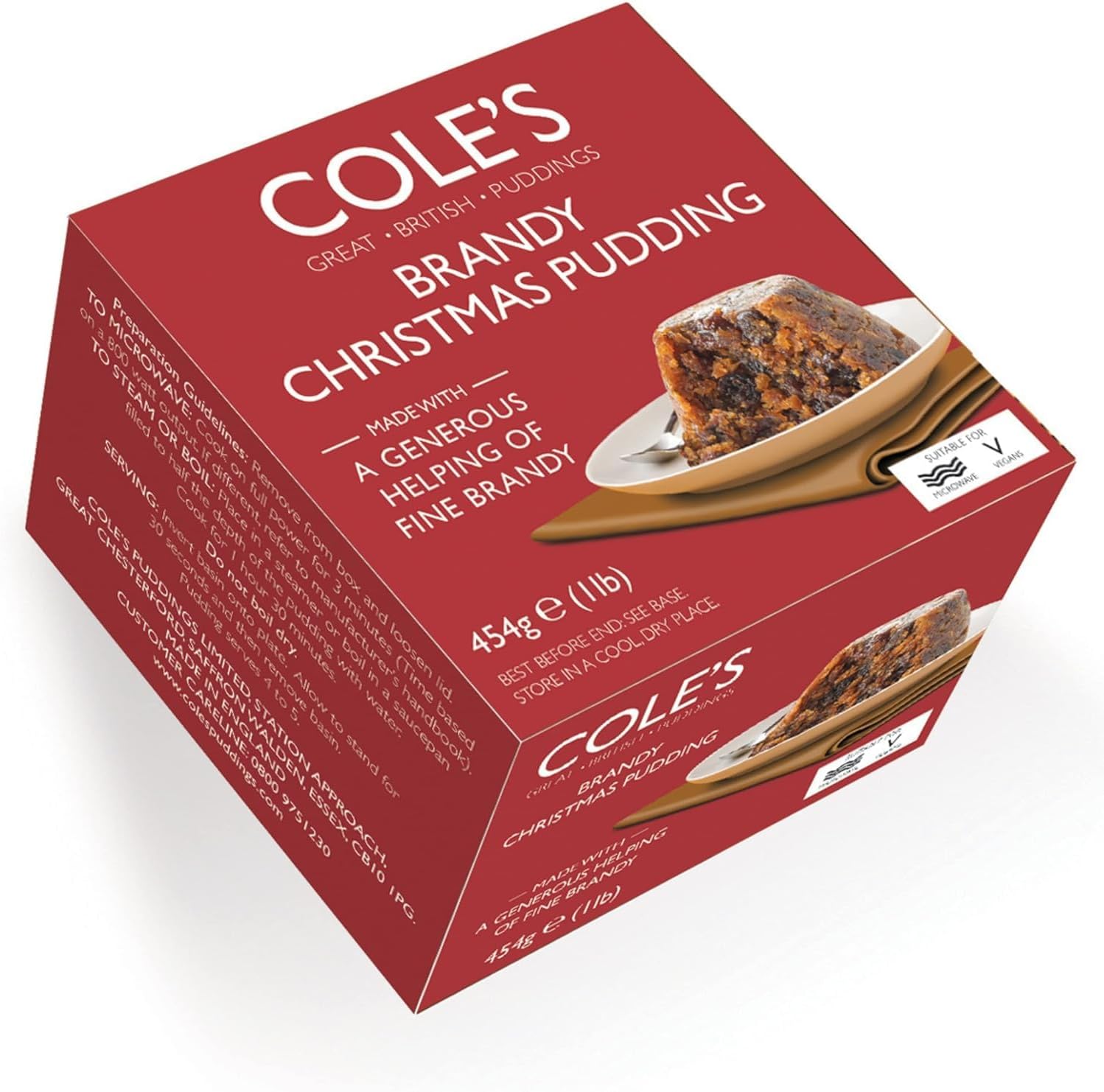 Cole's Brandy Christmas Pudding 454g