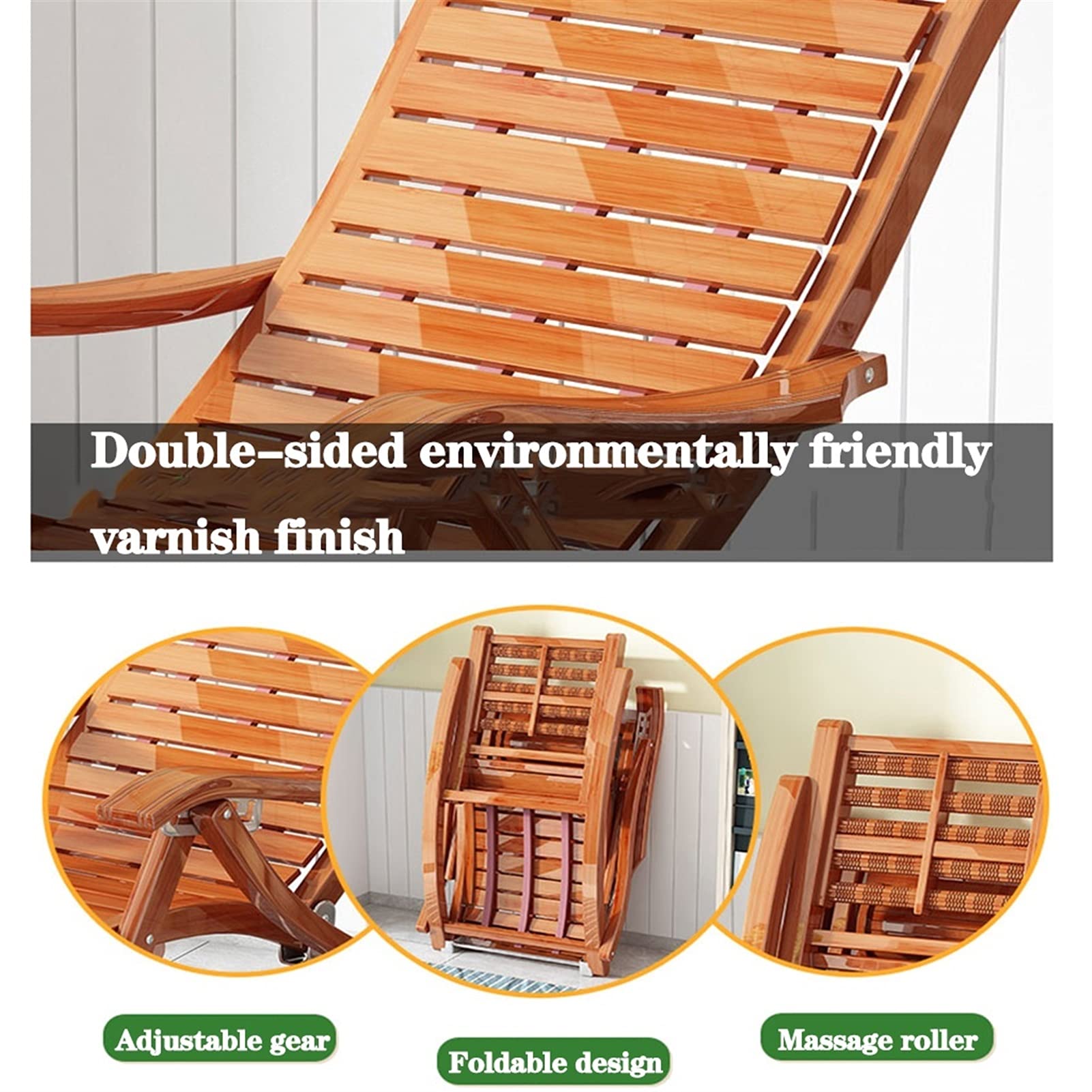 Amazon｜ロッキングチェア、折りたたみリクライニングチェア木製