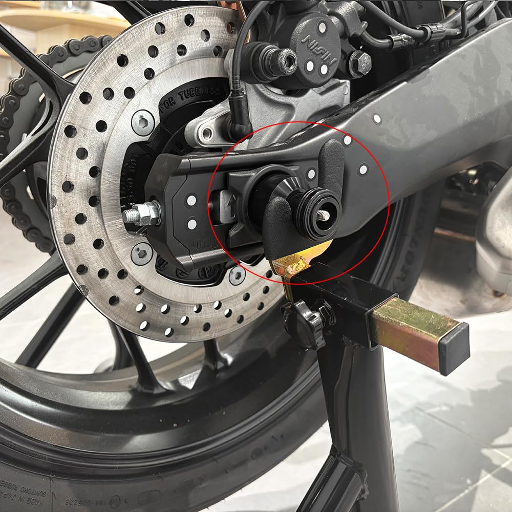 Pour MT07 MT 07 FZ07 2014-2024 2025 2026 Accessoires Moto Béquille Bras oscillant Support Bobines MT-07 Axe de Fourche Arrière Protection Patins Anti-chute (Noir)