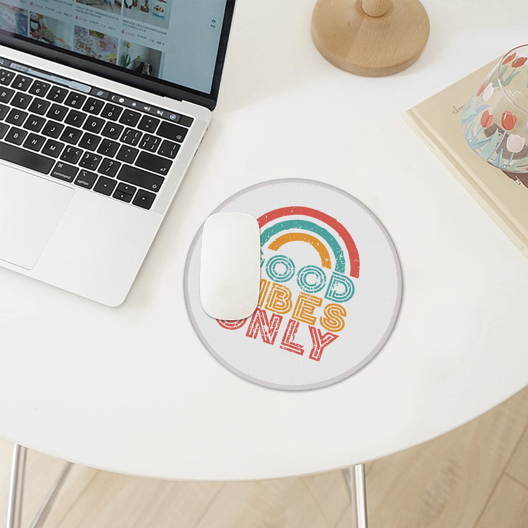 Anime Neon-Mauspad, Violett, City-Gaming-Schreibtisch, Groß