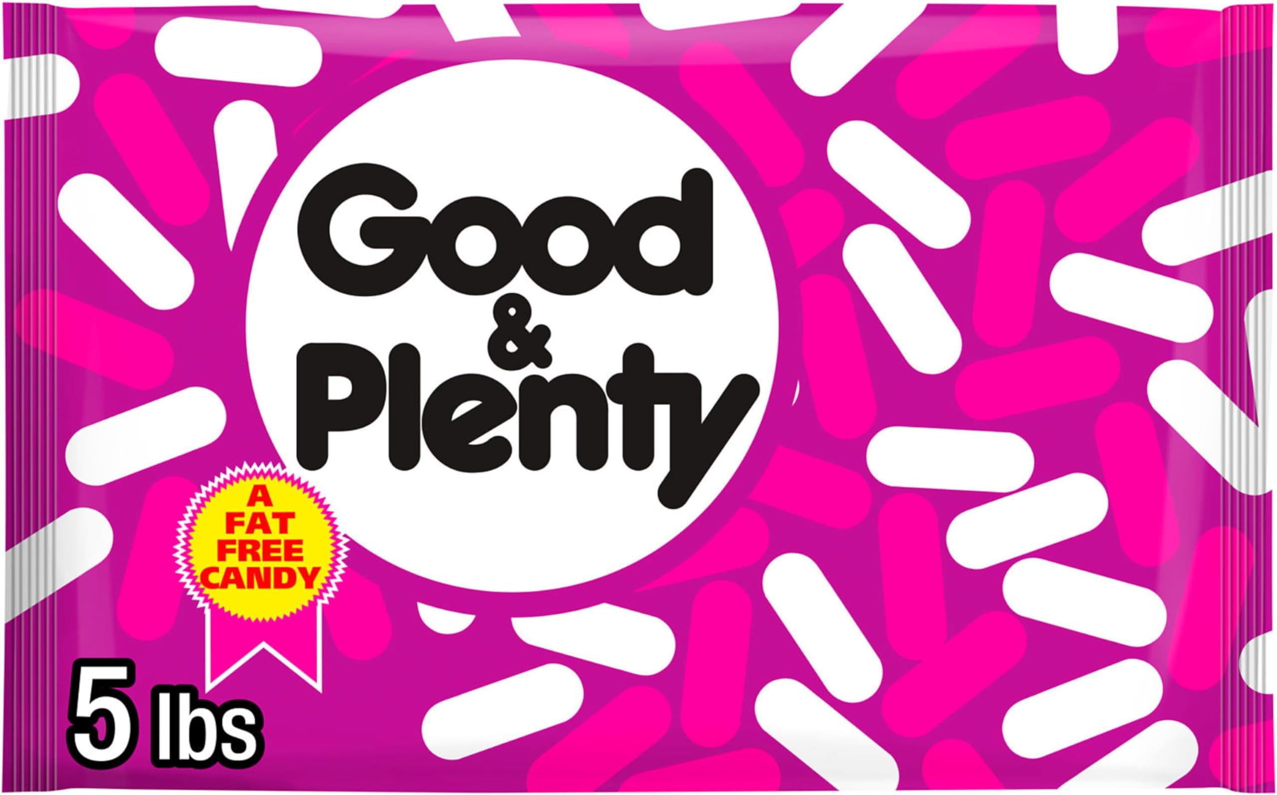 Good & Plenty Licorice Candy, 5 Pound Bag