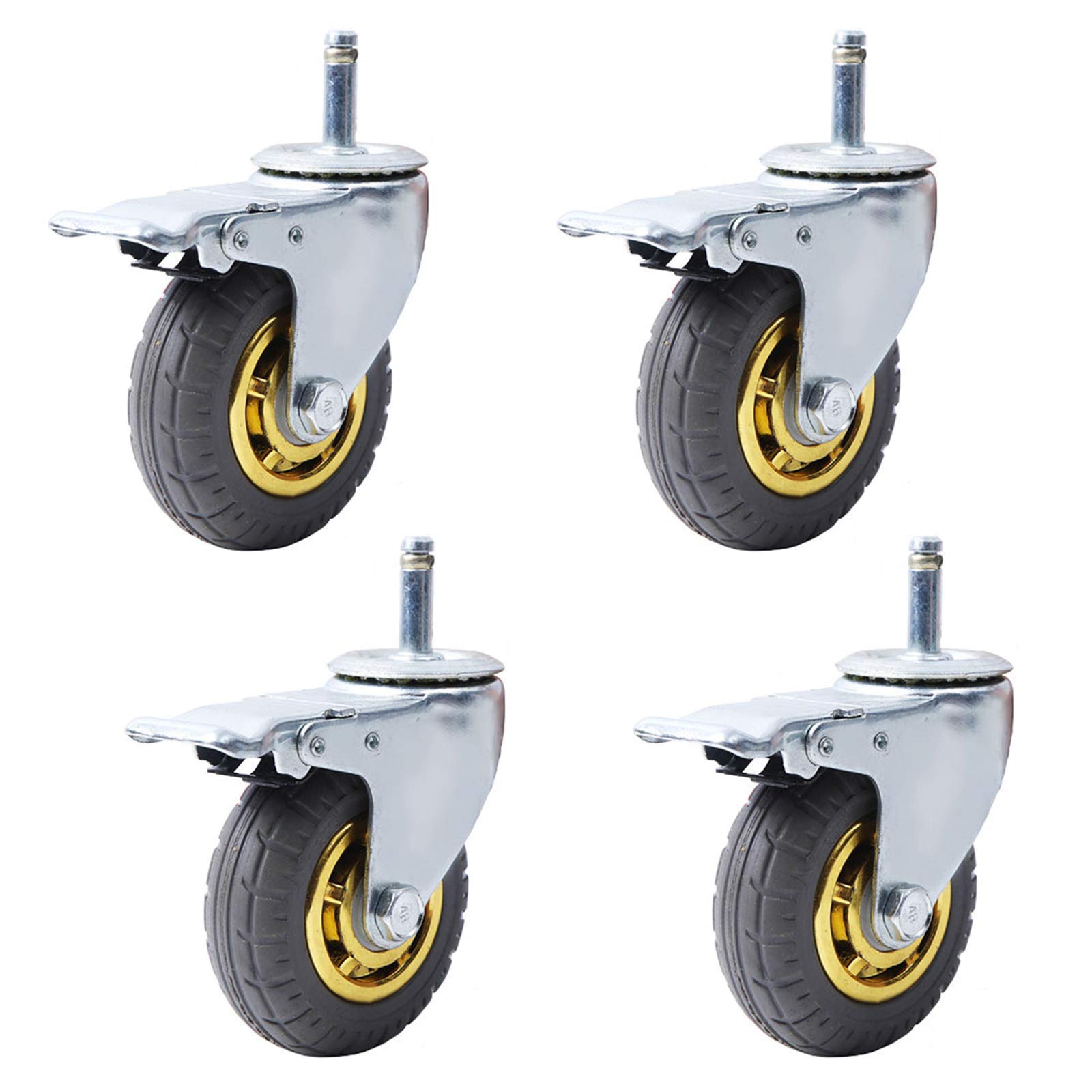 Roues de 5 pouces 125 mm silencieuses capacité 270 kg pour voiture-restaurant