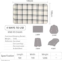 Vista 53 de XING YE CHUAN Fleece Wearable Blanket, Comfy Poncho Throw with Buttons, Plush Sleeveless Blankets, for Women Cape Wrap Cover