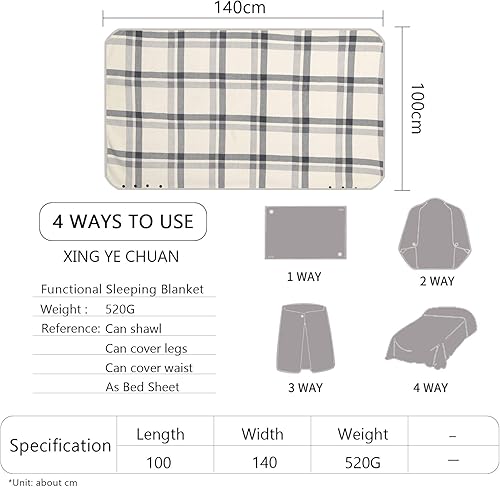 Miniatura 53 de XING YE CHUAN Fleece Wearable Blanket, Comfy Poncho Throw with Buttons, Plush Sleeveless Blankets, for Women Cape Wrap Cover