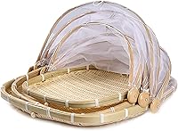 Vista 1 de Cesta de bambú para servir alimentos con tapa, cesta cuadrada tejida a mano para pan y verduras, contenedor de almacenamiento de alimentos a prueba